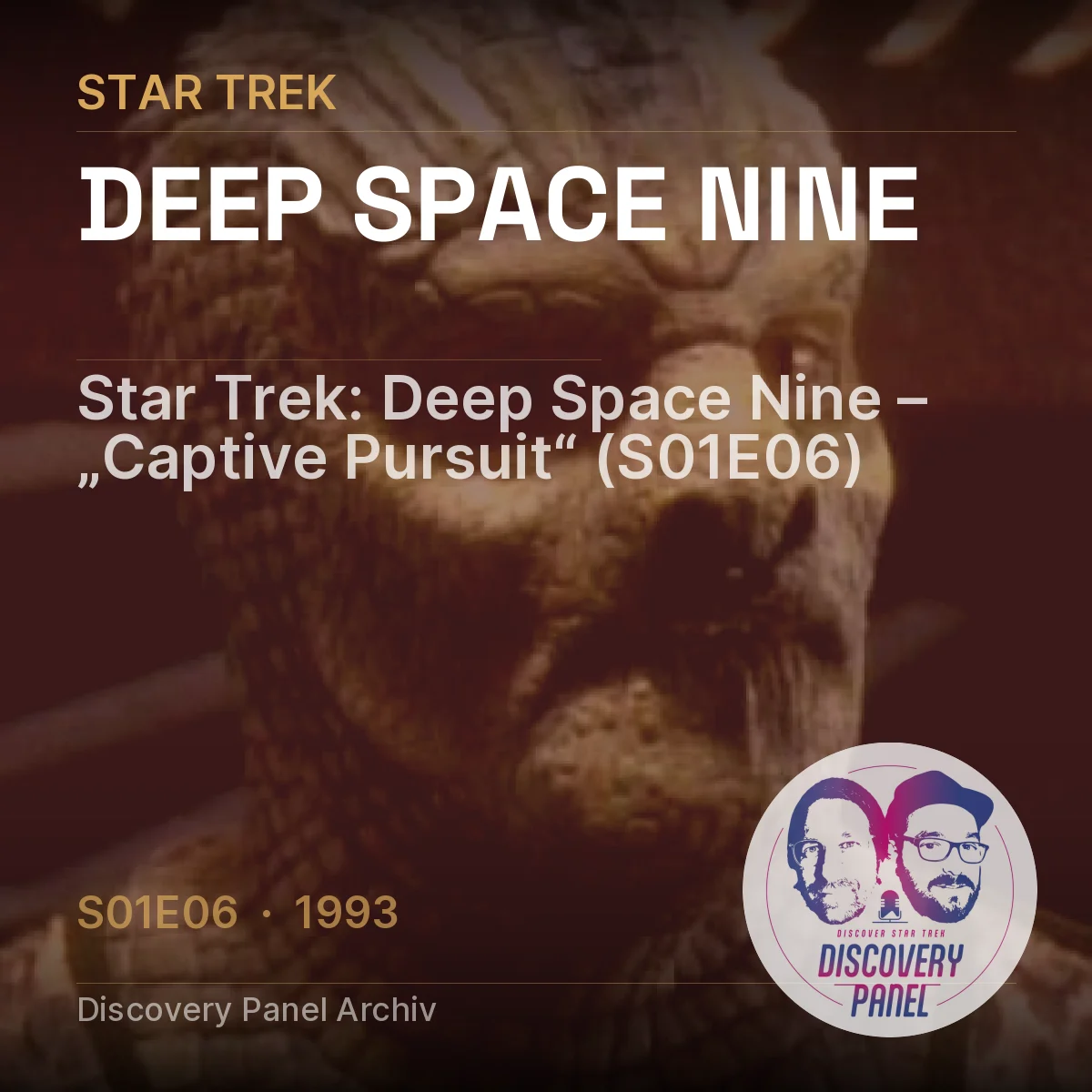 Ein Alienschädel aus Star Trek: Deep Space Nine, Episode "Captive Pursuit" (S01E06).